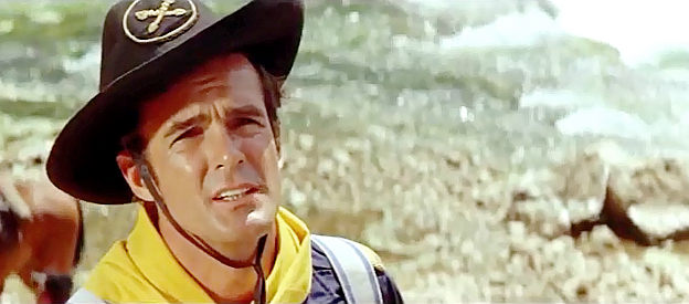 Clark Reynolds as Capt. Cummings, a cavalry officer asked to escort Mabel Kingsley in Winnetou and Shatterhand in the Valley of Death (1968)