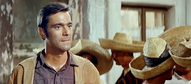 Todd Armstrong as Tom, Old Firehand's nephew, who falls for Nscho-Tschi in Thunder at the Border (1966)