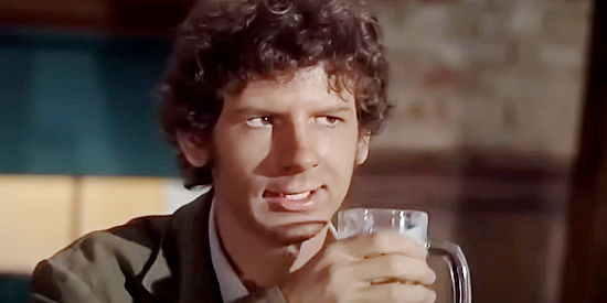 Tom Nolan as Rafe Runkel, the young man who sees the steam engine crash into a pool of water in Something for a Lonely Man (1968)