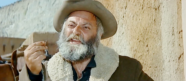 Vladmir Medar as Caleb, one of Old Firehand's sidekicks in Thunder at the Border (1966)