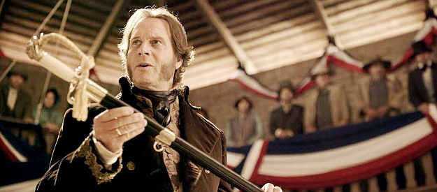 Bill Paxton as Sam Houton, being sworn in as president of Texas in Texas Rising (2015)