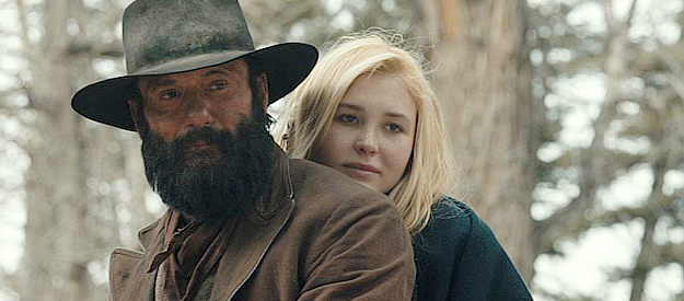 Isabel May as Elsa Dutton heads to Paradise Valley with her father James (Tim McGraw) in 1883 (2021-22)