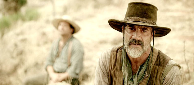 Jeffrey Dean Morgan as Deaf Smith, one of the closest advisors to Sam Houston in Texas Rising (2015)