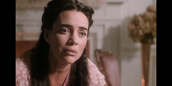 Julie Carmen as Cherokee Lawshe, confirming that her mother was a Creek Indian in True Women (1997)