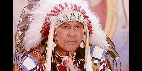 Russell Means as Sitting Bull, convinced to participate in Buffalo Bill's Wild West show in Buffalo Girls (1995)