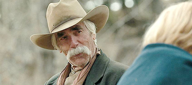 Sam Elliott as Shae Brennan, headed off to see the ocean and fulfill a promise to his late wife in 1883 (2021-22)