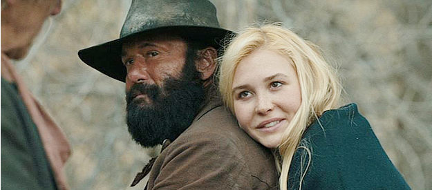 Tim McGraw as James Dutton and daughter Elsa (Isabel May), on their way to Paradise Valley in 1883 (2021-22)