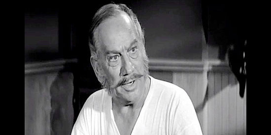 Melvyn Douglas as Capt. Claude Brackenbury, bemoaning a demotion caused by a runaway horse in Advance to the Rear (1964)