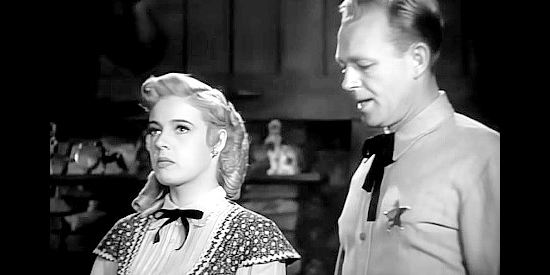 Mary Beth Hughes as Polly with James Millican as Capt. Tom Harvey in Rimfire (1948)