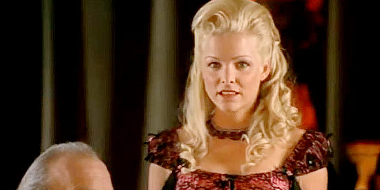 Christa Sauls as Jasmine, the pretty lap-dance investing saloon girl happy to see John Slaughter return in Ghost Rock (2003)