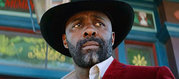 Idris Elba as Rufus Buck, out of jail and back in control of Redwood in The Harder They Fall (2021)