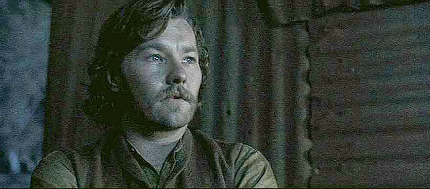 Joel Edgerton as Aaron Sheriff, turning down an offer to scout for the Kelly Gang in Ned Kelly (2003)