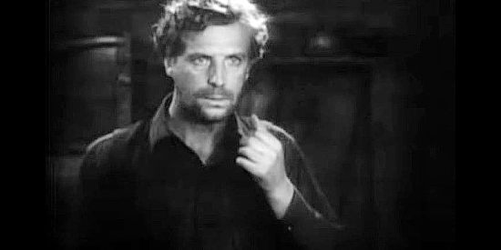 Lars Hanson as Lige Hightower, realizing Letty Mason didn't marry him out of love in The Wind (1928)