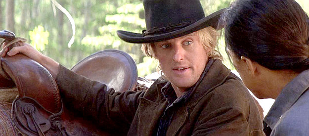 Owen WIlson as Roy O'Bannon, explaining why he'd best guide Chon Wang to Carson City in Shanghai Noon (2000)