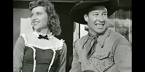 Betty Miles as Ellen Brandon and Bill Elliott as Wild Bill Boone, finally working together in The Return of Daniel Boone (1941)