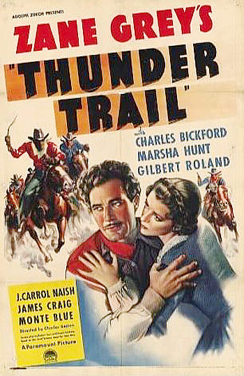 Thunder Trail (1937) poster