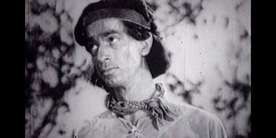 Tony Barr as Yuba, the Navajo man who loves Okeeman and resents Navo in Daughter of the West (1949)