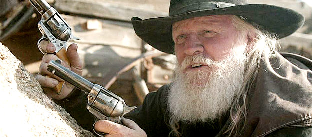 George Nelson as Dutch Langford, deadly with a six-shooter -- or two -- in Bite the Dust (2023)