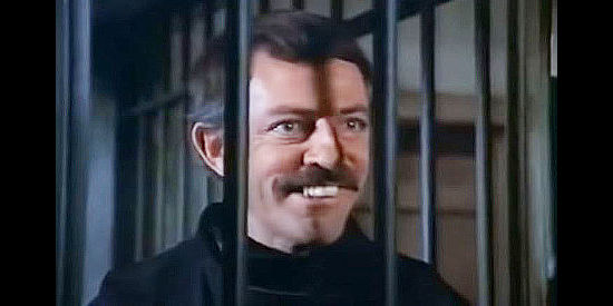 John Astin as Evil Roy Slade, behind jail but keeping his sense of humor in Evil Roy Slade (1972)