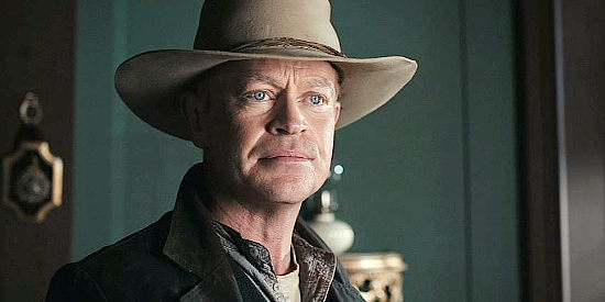 Neal McDonough as John Breaker, determined to see justice dispensed fairly, even to a killer, in The Warrant Breaker's Law (2023)