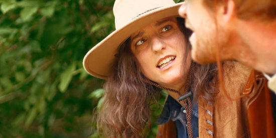 Rachael Redolfi as Belle Hart, the bounty hunter on Jesse James trail in Jesse James Unchained (2022)