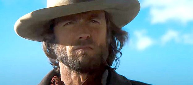 Clint Eastwood as Josey Wales, farmer turned Confederate guerilla in The Outlaw Josey Wales (1976)
