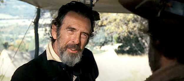 Frank Schofield as Sen. James H. Lane, the man who pays Fletcher for convincing the Confederate guerillas to surrender in The Outlaw Josey Wales (1976)