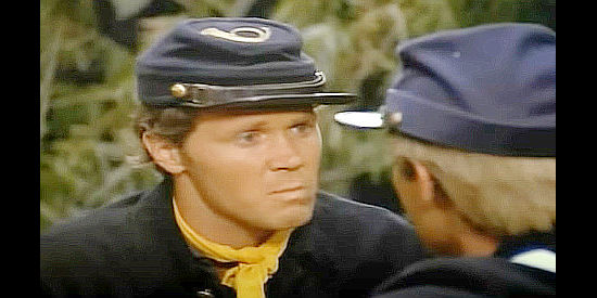 Wendell Burton as Henry's friend Private Wilson, fretting that he won't survive his first battle in The Red Badge of Courage (1974)