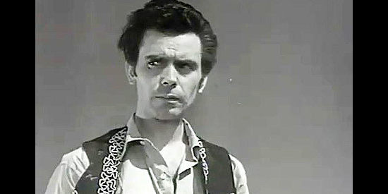 Carlos Otero as Roberto Artigas, awaiting his fate on the gallows in The Coyote (1955)