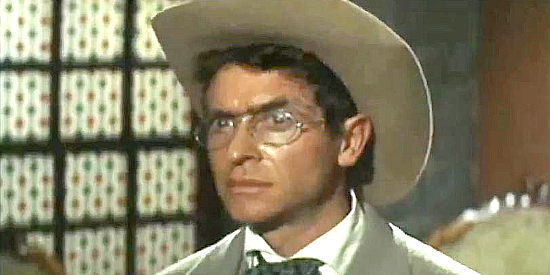 Darry Cowl as Tom Callahan, about to travel to Fresno as a corpse in The Magnificent Brutes of the West (1964)