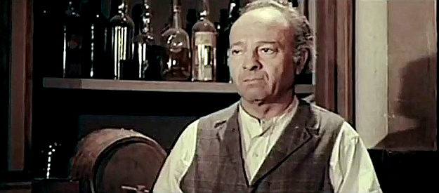 Gustavo Re as Meninlea, a saloon owner forced to serve four ruffians with no hope of being paid in Sunscorched (1965)