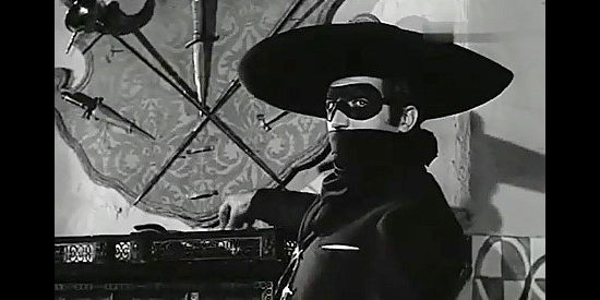 Abel Salazar as The Coyote, setting his six-gun aside for a duel with swords in Judgment of Coyote (1956)