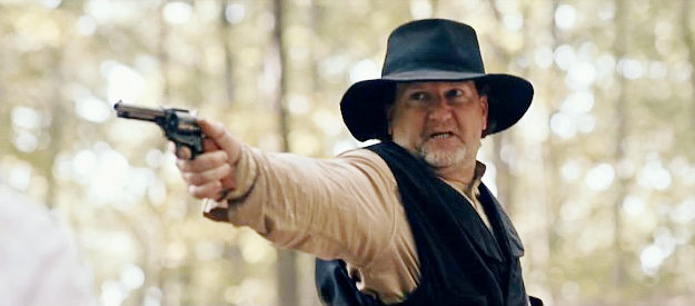 Mathew Grant Sr. as Shep Bristol, one of 'The Beast's' outlaw brothers in Showdown in Yesteryear (2023)