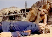Diana Loyhrs as Juana, fretting over an injured beau in Zorro the Avenger (1962)