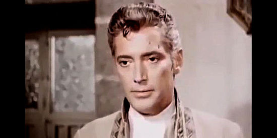 Tony Russel as Alfonso, a butler to the governor by day, a masked avenger by night in Behind the Mask of Zorro (1965)