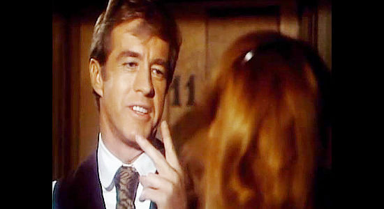 Clu Gulager as Charlie Cobb, reminding Charity he saved her life twice, in hopes of spending the night in Charlie Cobb (1977)