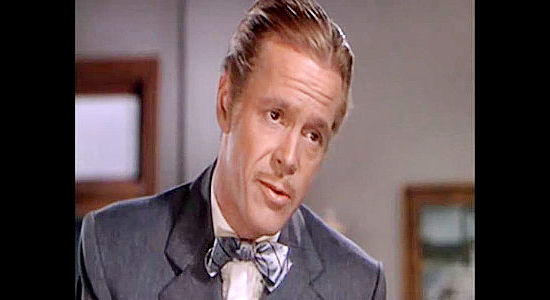 Dan Duryea as Beauvais, Sequin's partner in acquiring mills all along the Mississippi River in River Lady (1948)