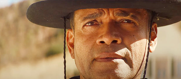 Mario Van Peebles as Chief, looking to recover a chest of gold bars hidden in the middle of an Indian reservation in Outlaw Posse (2024)