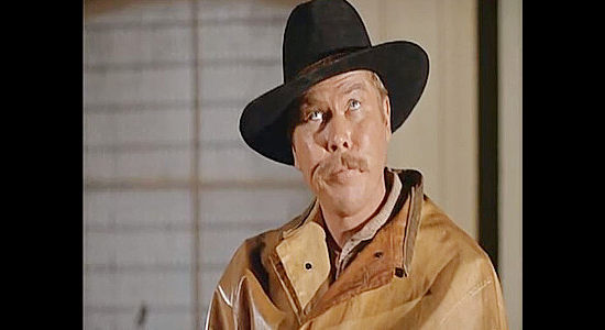 Albert Salmi as Cletus Grogan, a new Ranger convinced he's a jinx to all around him in Three Guns for Texas (1968)