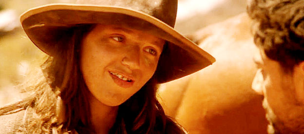 Jordana Spiro as Reece, the young girl so impressed with Johnny she wants to become his apprentice in From Dusk Till Dawn 3, The Hangman's Daughter (1999)