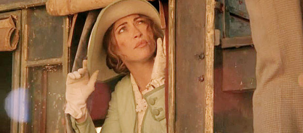 Rebecca Grayheart as Mary Newlie, traveling west with her husband to spread the Lord's word in From Dusk Till Dawn 3, The Hangman's Daughter (1999)