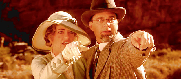 The Newlies -- Rebecca Grayheart as Mary and Lennie Loftin as John -- in From Dusk Till Dawn 3, The Hangman's Daughter (1999)