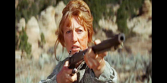 Allyn Ann McLerie as the crazy woman Jeremiah finds, surrounded by dead family members in Jeremiah Johnson (1972)