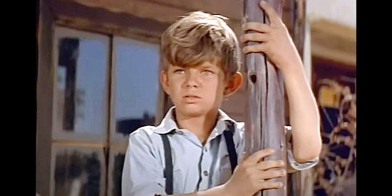 Freddie Prozesky as Billy Dobbs, the young boy whose dad accidentally kills one of the Billings boys in The Hellions (1961)