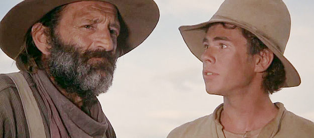 Gary Grimes as Ben Mockridge (right) with the cook (Raymond Girth) he's hired to help in The Culpepper Cattle Co. (1972)