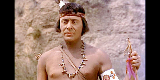 Shepard Menken as Nantaquas, Pocahontas's brother, also sympathetic toward the settlers in Captain John Smith and Pocahontas (1953)