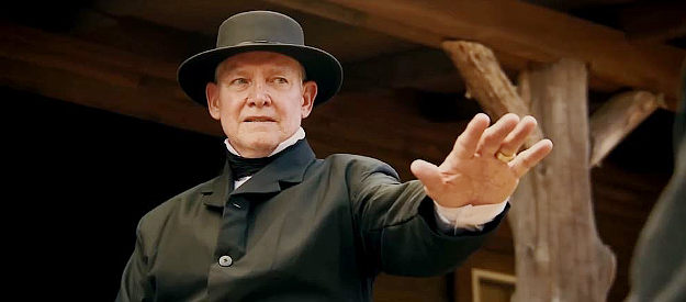 Robert Keith as Pastor Willingham, the man who helps Doc Holliday locate the Bridle brothers in Doc Holliday (2023)