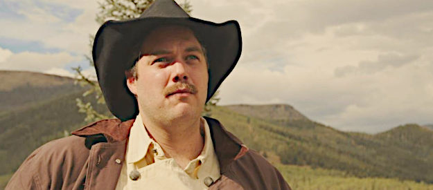 Dave Stearns as Sheriff Billy Rawlins, trying to track down Catfish for offenses committed againt an offended saloon girl in All Men Are Wicked (2023)