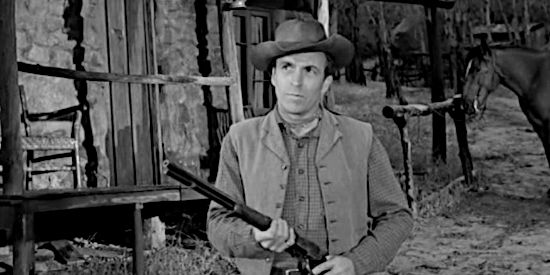 Keith Richards as Tom Prescott, a small rancher being pushed off his land by the Quigg family in Yaqui Drums (1956)