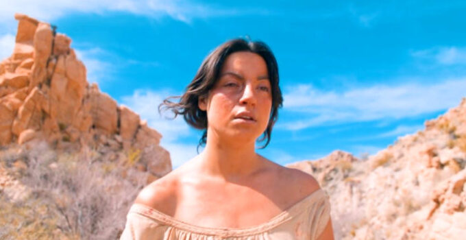 Baylee Toney as Charlotte, heading into the wilderness for vengeance and to free a captured sister in Over the Red River (2024)